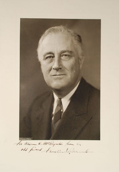 Franklin D. Roosevelt Oversize  Signed Photo
