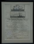 James Buchanan signed Ships papers with nice bold signature