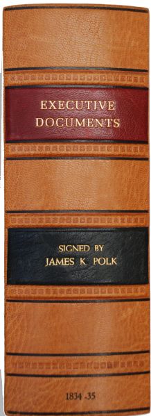 Rare James K. Polk signed Book