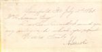 Lincoln Signs an Autograph Request, dated July 13, 1860