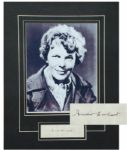 Amelia Earhart Signature with Photo