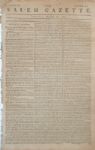 Rev War Issue. THE SALEM GAZETTE