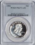 Cameo* 1954, Franklin Half Dollar (PCGS PR67 CAM 50c)