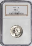 1937 25C MS66 PCGS
