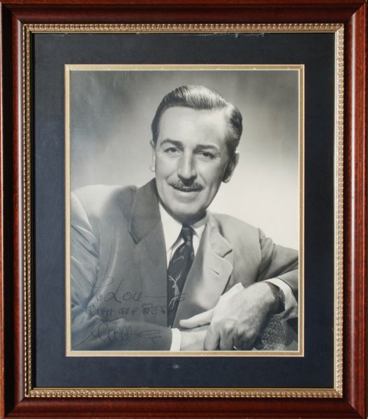 Walt Disney; Extraordinary Large Signed Photo  (13x16)