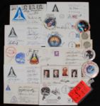 Shuttle Crew Signed Homemade Mission Cards