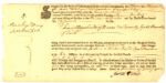 John Hancock -  Scarce Hand Annotated 1762  Autographed Document