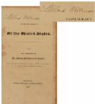 Millard Fillmore Signed Book 