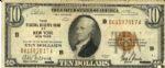 $10 1929 Federal Reserve Bank Note