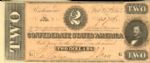 $2 1864 Confederate Note