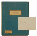 Peter Lawfords "Oceans 11" Original  Script and $10,000 IOU 