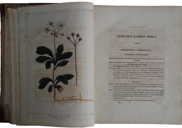  Vegetable Materia Medica of the United States 1817 Inscribed to Commodore Bainbridge