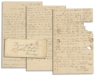 U.S. Navy Commodore Matthew C. Perry Autograph Letter Signed -- ...your...Prize money for the Capture of the Schooner Falcon in 1813..."