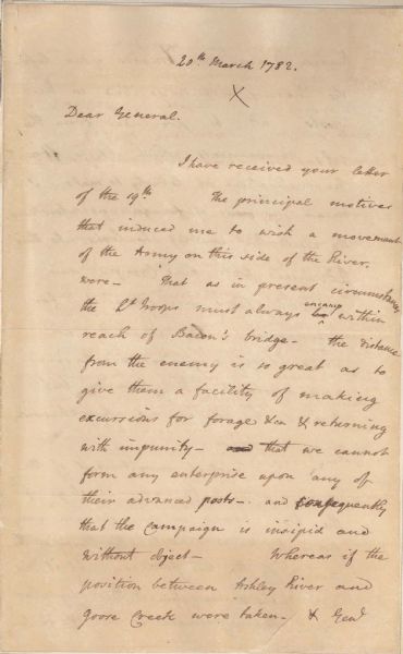 John Laurens, Historic Letter Very Rare!