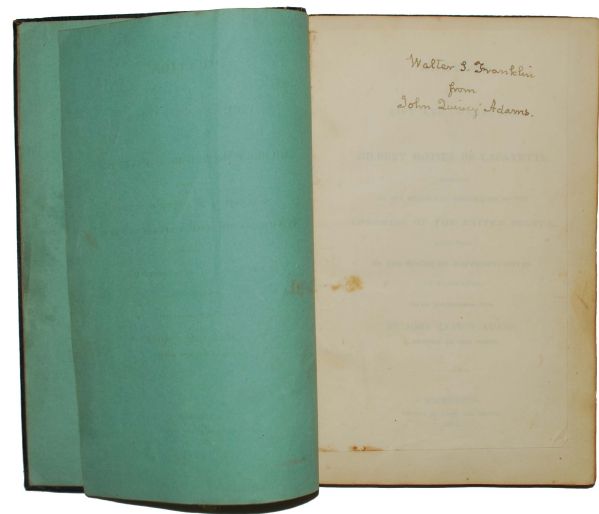 John Quincy Adams Rare Book