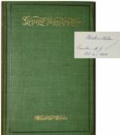 Woodrow Wilson Signed Book on Washington