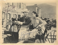 Gone with the Wind Scene Signed by BOTH Gable and Leigh. 