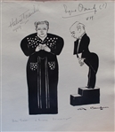 Large Signed Caricature Of Eugene Ormandy & 
