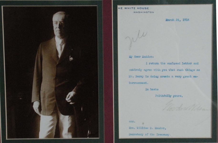 Woodrow Wilson & William Gibbs McAdoo, Jr