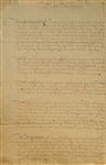 1708 Royal Governor Of Boston Asks Queen Anne for Protection from the Enemy