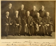 William H. Taft Supreme Court 9"x12.5" Signed by all 9 justices