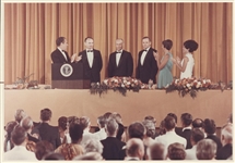 Nixon Administration- Working Guest List, Menu, Seating chart and photograph for Apollo 11 dinner