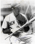 Joe DiMaggio Signed B&W 8x10 Photo 