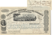 John C. Fremont Signed Stock