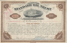 Rockefeller ,Flagler Signed Standard Oil Trust
