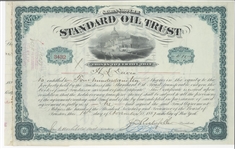 John D. Rockefeller, John D Archbold Signed Standard Oil Trust