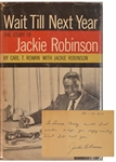 Jackie Robinson inscribed book "Wait Till Next Year"