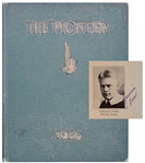 Very Rare 1929 Signed Year Book By Gerald “Junni” Ford