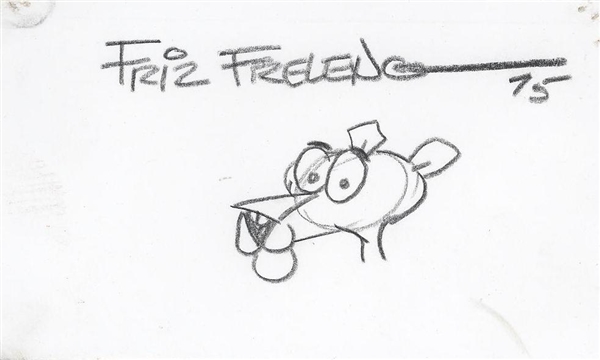 Friz Freling Original The Pink Panther Sketch 