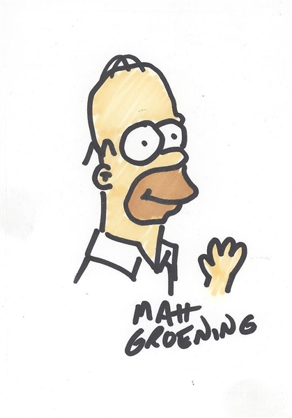 Original Matt Groening Homer Simpson