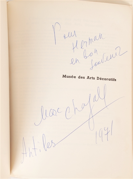 Marc Chagall : Signed Book