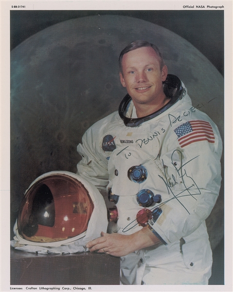 Neil Armstrong Signed Astronaut Photo