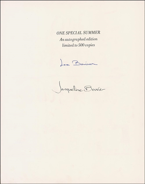 Jacqueline Kennedy Signed Book