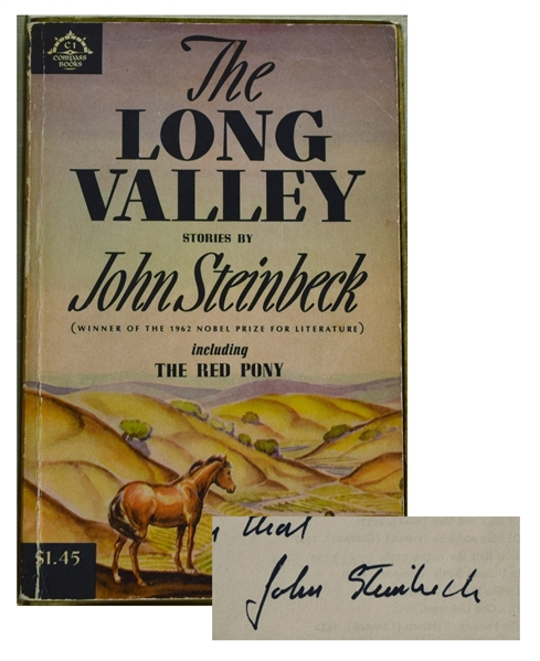John Steinbeck  : Inscribed and Signed The Long Valley stories 