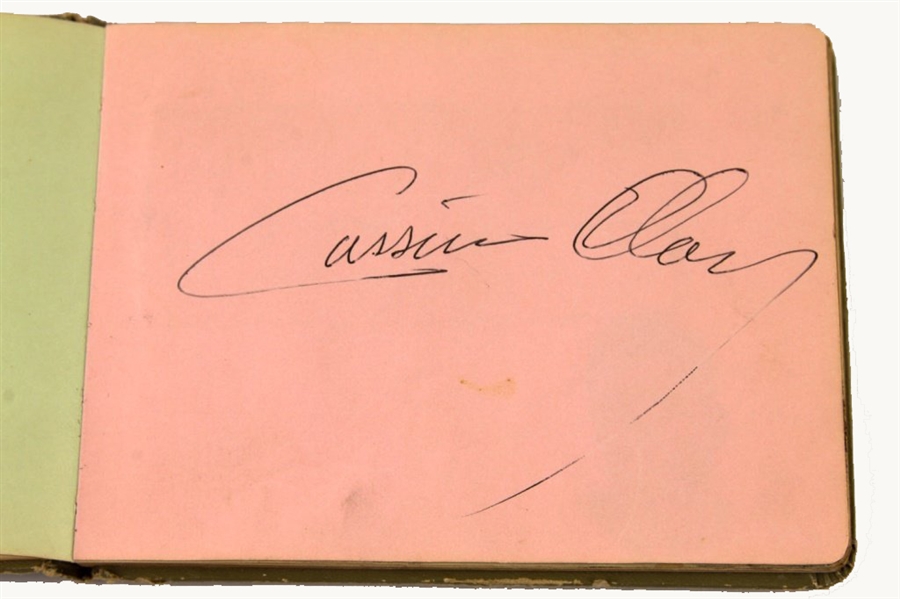 1963 CASSIUS CLAY (MUHAMMAD ALI) & FLOYD PATTERSON AUTOGRAPH ALBUM