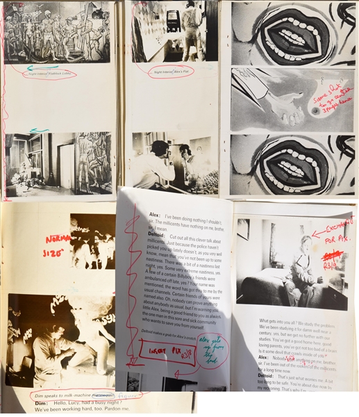Stanley Kubrick's own annotated proof copy to A Clockwork Orange