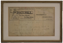 Carrie A. Nation ALS on Hatchet Stationairy