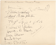 Kate Smiths Album Page signed by Cole Porter, Marlene Dietrich