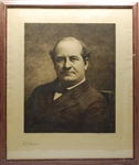 William Jennings Bryan 19" x 23" Signed Engraving