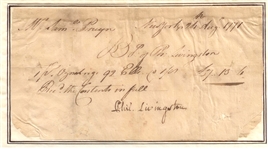 Philip Livingston DS 1771