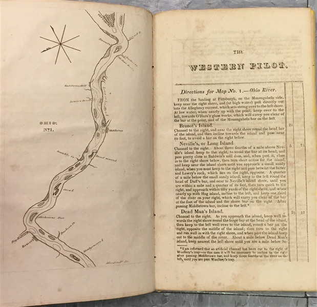 THE WESTERN PILOT, CONTAINING CHARTS OF THE OHIO RIVER, AND OF THE MISSISSIPPI FROM THE MOUTH OF THE MISSOURI TO THE GULF OF MEXICO 