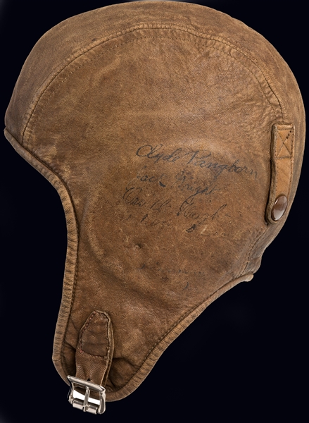 Orville Wright Signed Leather Flying Cap