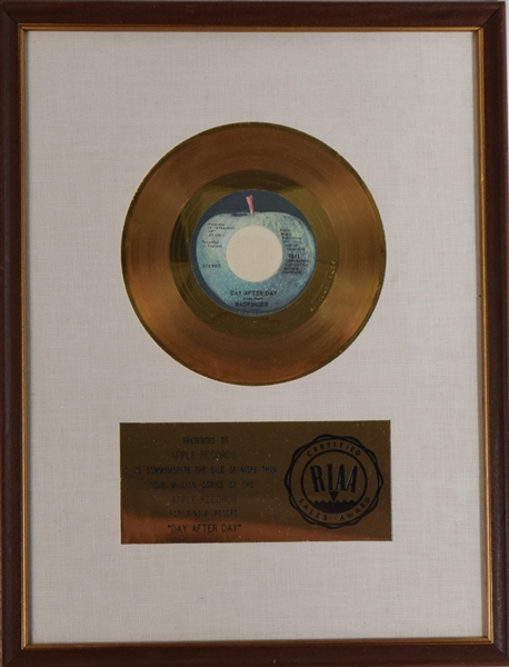 Badfinger “Day After Day” Gold Record Award 