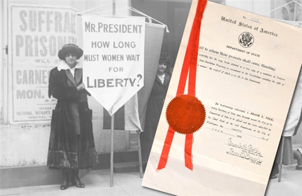 Original 19th Amendment Proposing an amendment to the Constitution extending the right of suffrage to women.