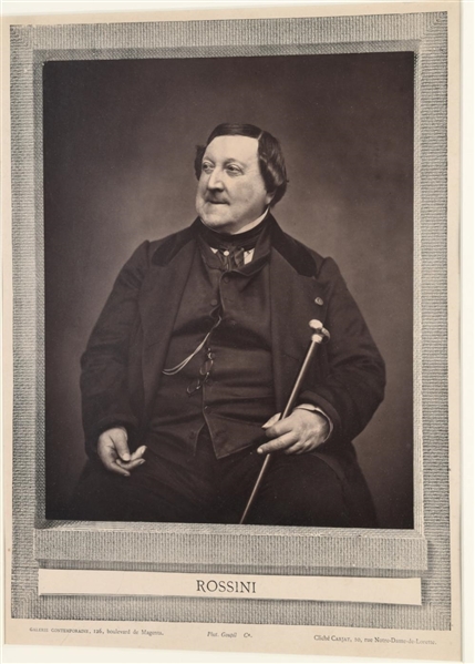 Gioachino Rossini de la Galerie Contemporaine, 1862