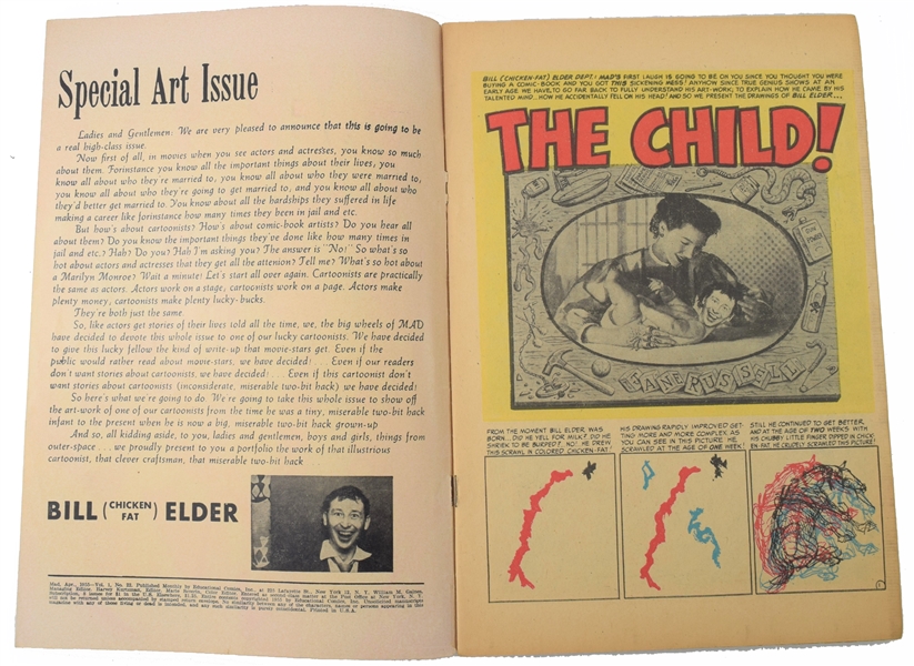Mad #22  (EC, 1955)  the special art issue, 